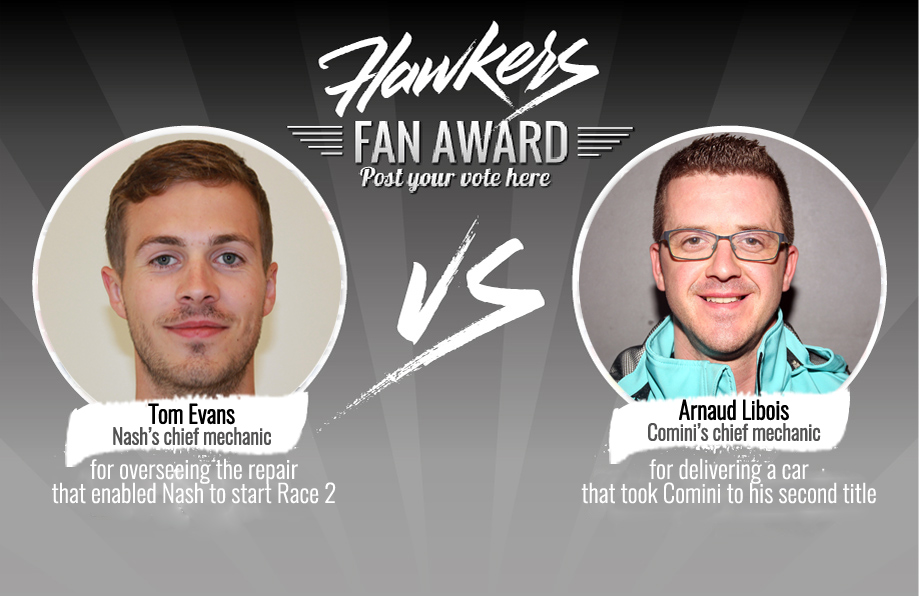 Hawkers Fan Award: chief mechanics get nominations