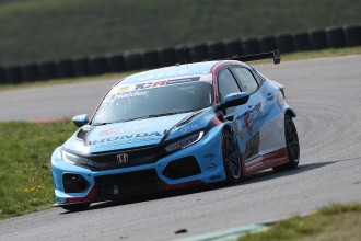 Halder on top at the end of the Oschersleben test